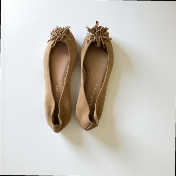 Loeffler Randall Sample Fringe Flats | Leather + Suede | Size 7 - Picture 1 of 7